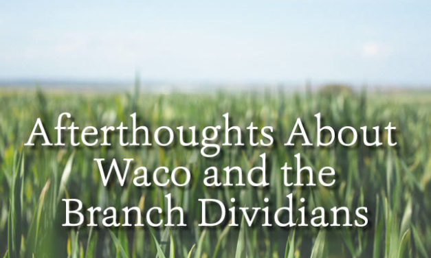 Afterthoughts About Waco and the Branch Davidians