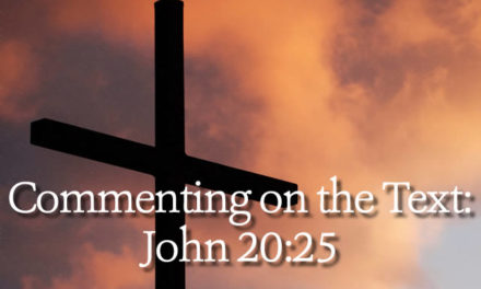 Commenting on the Text: John 20:25
