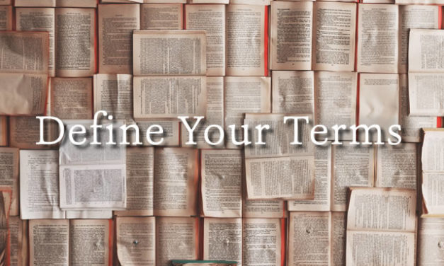 Define Your Terms